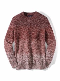 Baumwoll-Pullover Ombree Bordeaux Detail 1