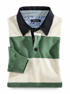 Rugby-Pullover Kleegrün Detail 1
