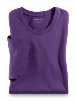 T-Shirt Rundhalsausschnitt Lavendel Detail 1