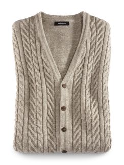 Zopf-Strickweste Natural Cotton Zopf-Strickweste Natural Cotton