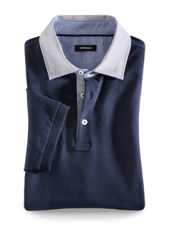 Pique-Polo Streifenkragen Pique-Polo Streifenkragen