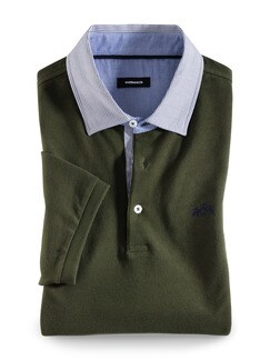 Pique-Polo Streifenkragen Pique-Polo Streifenkragen