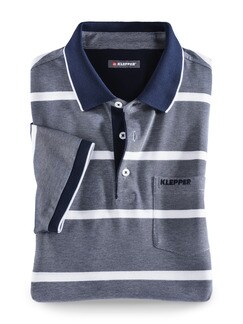 Klepper Extraglatt Streifen-Polo Klepper Extraglatt Streifen-Polo