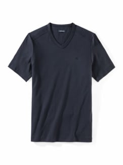 Zu schade für drunter Shirt V-Neck Marine Detail 1