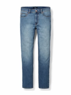Jeans Sattlerstich Regular Fit Mid Blue Detail 1