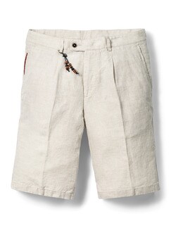 Leinen-Bundfalten Shorts Leinen-Bundfalten Shorts