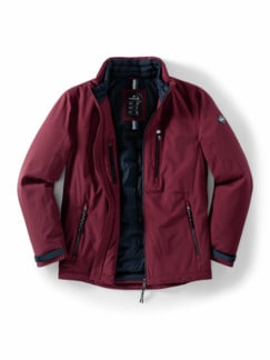 Aquastop Klima Leichtjacke Bordeaux Detail 1