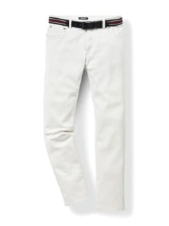 Gürtel-Jeans Modern Fit White Detail 1