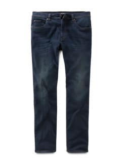Husky Jeans Five-Pocket Dark Blue Detail 1