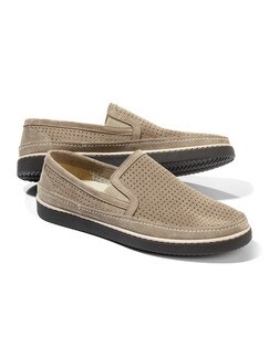 Klimaporen-Slipper Taupe Detail 1