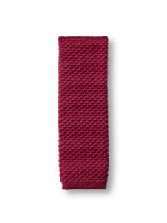 Woll-Strick-Krawatte Rot Detail 1