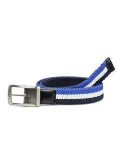 Textil-Wende-Dehngürtel Marine/Weiß/Blau Detail 1
