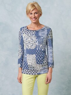 Shirt Santorini Kachelprint Shirt Santorini Kachelprint