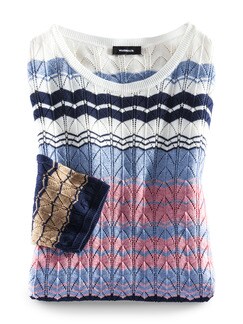 Pullover Ajourmuster Streifen Pullover Ajourmuster Streifen