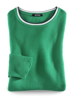 Baumwollpullover Galonstreifen Baumwollpullover Galonstreifen