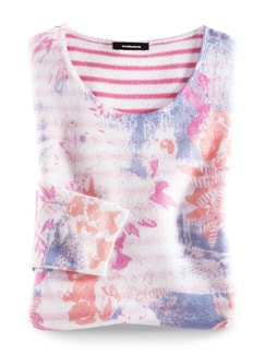 Leicht-Pullover Blumenringel Leicht-Pullover Blumenringel