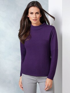 Kaminkragen Pullover Querrippe Kaminkragen Pullover Querrippe