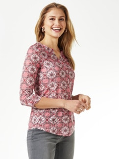 Ausbrenner-Shirt Kachelmuster Ausbrenner-Shirt Kachelmuster
