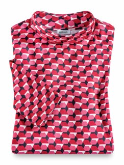 Stehkragen-Shirt Grafik Stehkragen-Shirt Grafik