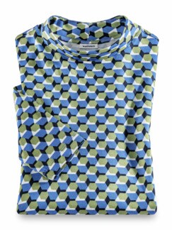 Stehkragen-Shirt Grafik Stehkragen-Shirt Grafik