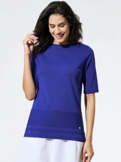 Shirt-Pullover Cool Touch Lapisblau Detail 1