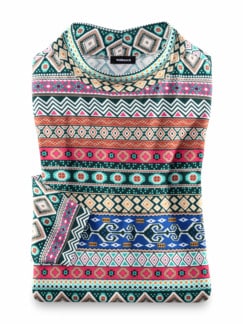 Stehkragen-Shirt Kacheldesign Stehkragen-Shirt Kacheldesign