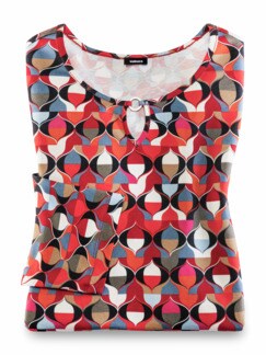 Viskoseshirt geometrischer Druck Viskoseshirt geometrischer Druck
