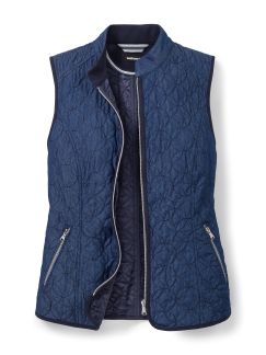 Denim-Steppweste Denim-Steppweste