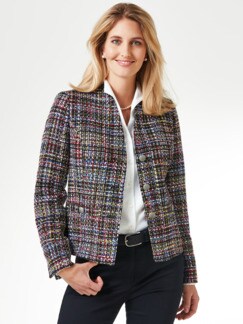 Kelchkragen-Boucleblazer Kelchkragen-Boucleblazer