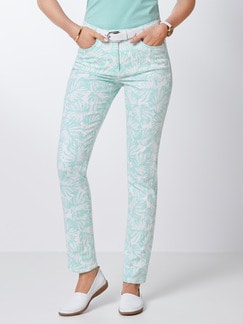 Powerstretch-Jeans Palmenprint Powerstretch-Jeans Palmenprint