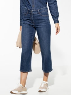 Ultraleicht-Jeans-Culotte Blue Stoned Detail 1