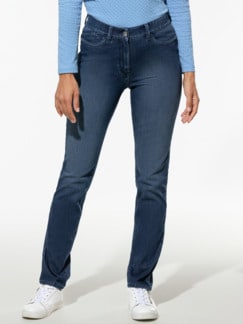 Bi-Stretch-Jeans Softtouch Blue Stoned Detail 1