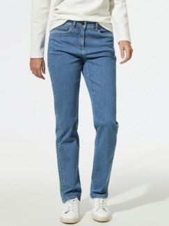 Passform-Jeans Feminine Fit Mid Blue Detail 1