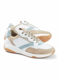 City Sneaker 2.0 Weiß/Beige/Blau Detail 1