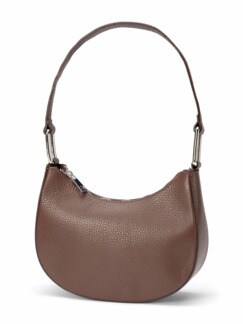 Leder Mini Bananen Handtasche Kokos Detail 1
