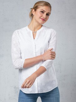 Lochstickerei-Bluse Lochstickerei-Bluse