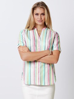 Streifen-Bluse Sommerleinen Streifen-Bluse Sommerleinen