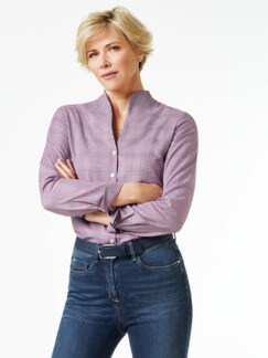 Extraglatt-Bluse Kelchkragen Extraglatt-Bluse Kelchkragen