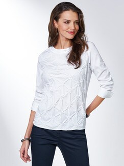 Shirtbluse Rosettenstickerei Shirtbluse Rosettenstickerei