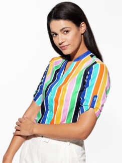 Baumwoll Bluse Tropendruck Baumwoll Bluse Tropendruck