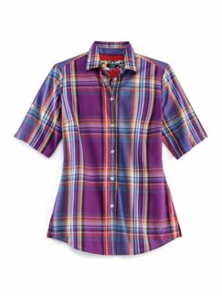 Extraglatt-Krempelarm-Bluse