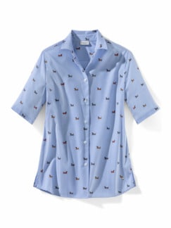 Extraglatt-Krempelarm-Bluse Extraglatt-Krempelarm-Bluse