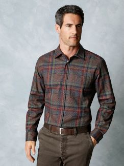 Reißverschluss-Hemd Wintertwill Reißverschluss-Hemd Wintertwill