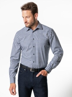 Freizeit-Hemd Melangekaro Freizeit-Hemd Melangekaro