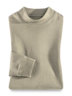 Langarm-Shirt Stehkragen Langarm-Shirt Stehkragen