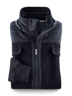 Hybrid-Strickjacke Hybrid-Strickjacke