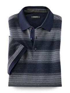 Jacquard Polo Rhombenstreifen Jacquard Polo Rhombenstreifen