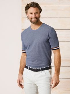 Rundhals T-Shirt Tricolore Rundhals T-Shirt Tricolore