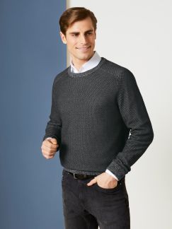 Rundhals Pullover Honeycomb Rundhals Pullover Honeycomb