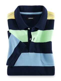 Baumwoll-Polo Miamistreifen Baumwoll-Polo Miamistreifen
